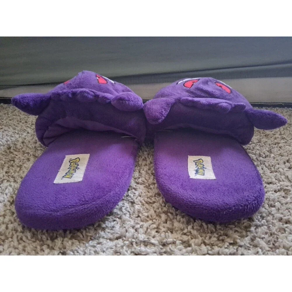Gengar Slippers - Pokemon Bioworld Plush Slippers -Slip Ons Adult Size XL